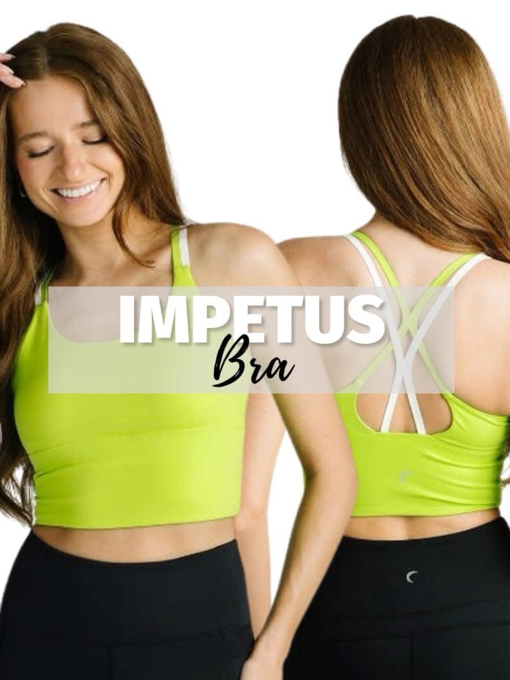 Impetus Lime Green Strappy Sports Bra